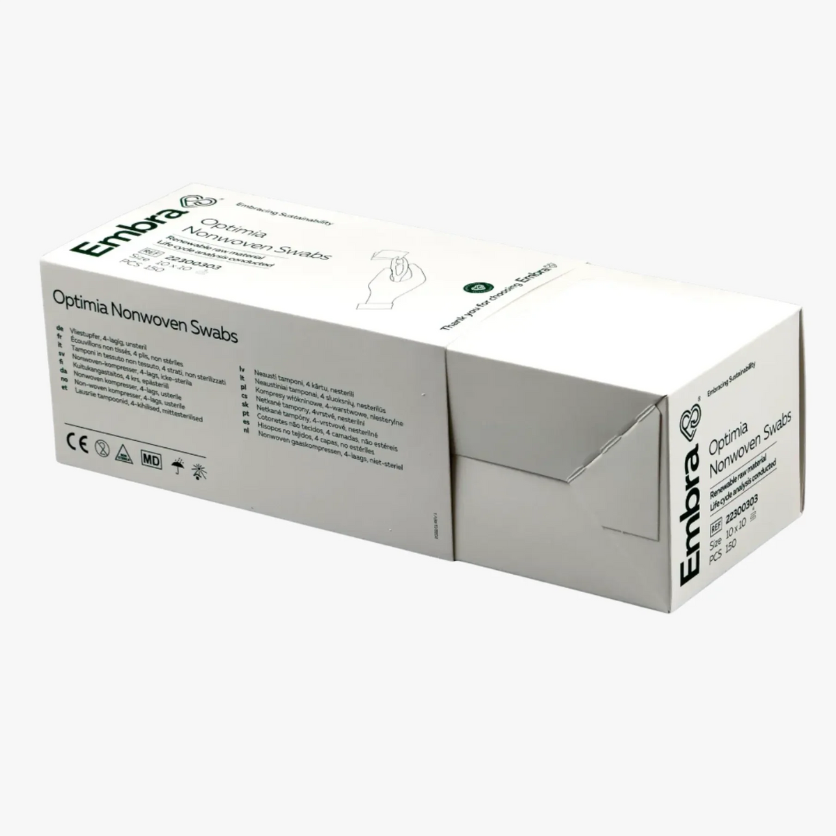 Kompress Embra — Nonwoven 4L 10x10cm osteril 150st